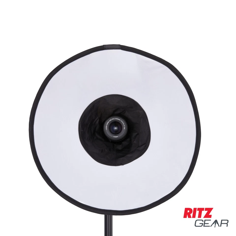 Difusor de flash de anillo magnético plegable universal 45 cm para macro y retrato... Foto 2 de 4
