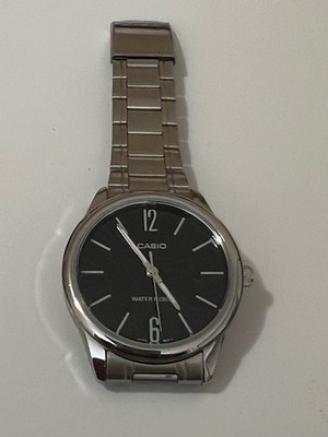 CASIO LTP-E118 Men s Quartz analogue Stainless Steel Watch MOD 5361 Black Dial