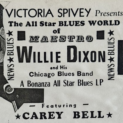 WILLIE DIXON Victoria Spivey Maestro and His All Star CHICAGO BLUES Band 1960 s