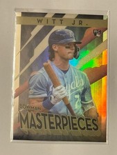 Bobby Witt Jr. RARE BOWMAN MASTERPIECES SILVER REFRACTOR ROOKIE CARD - MINT!