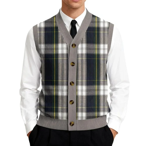 Men's Knitted Vest Sleeveless Autumn Winter V Neck Sweater Vest Single-Breasted video thumbnail