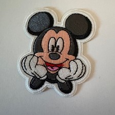 Cute Mickey Mouse Embroidered Patch Iron On Sew On Applique for Clothing Bags