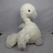 Jellycat - Syllabub Swan - Chime Plush Soft Toy 8.5" Retired Big Grey Swan Baby