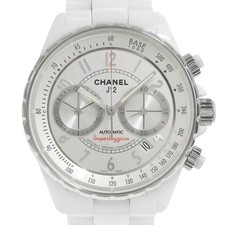 CHANEL H3410 Super Reggera cal.54915 J12 Watches WhiteDial White ceramic M...