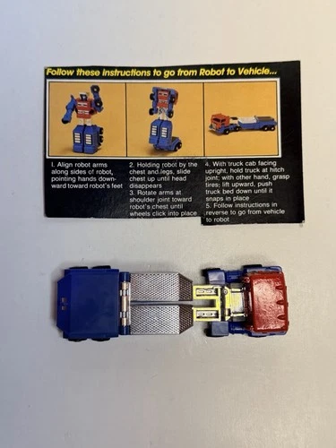 Vintage 1983 Bandai MACHINE ROBO MR-18 SEMI TRAILER DIECAST ROBOT - GOBOT JAPAN