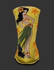Scotty Cameron 2022 Hawaiian Open Vintage Oasis Hula Girl Headcover Yellow