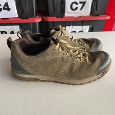 Oboz Men's Low Top Hiking Shoes Olive Green Brown Suede Trail Sneakers Size 12