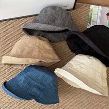 Chapeau Bob Femme Pêche Réglable Léger Été UV Polyester Style Décontracté