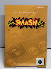 Nintendo 64: Super Smash Bros  N64  Instruction Booklet  No Game 