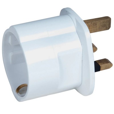 Euro 2 Pin auf UK 3 Pin Stecker Adapter VDE zugelassen EU zu UK Konverter