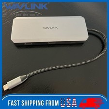 WAVLINK USB C Docking Station Triple Display 2xHDMI/VGA/100W PD/RJ45/4xUSB A/SD