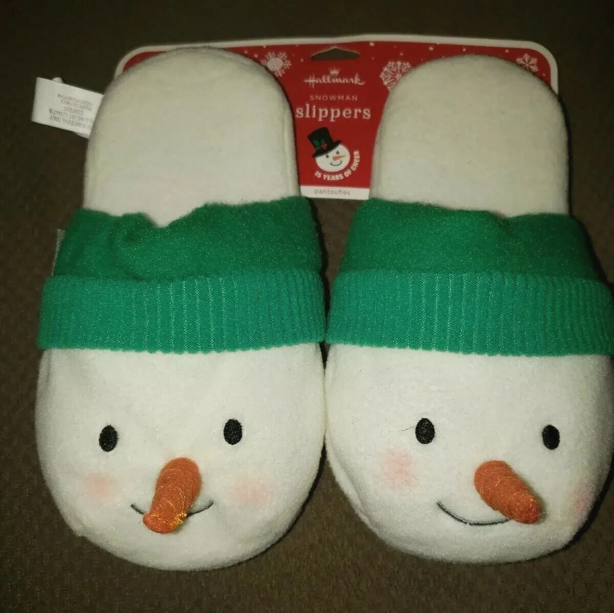Snowman Slippers Shoe Toddler Holiday Chiristmas Winter small sz
