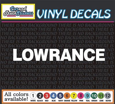 8'' LOWRANCE Logo Depth Finder Fish boat GPS car truck window Decal Sticker