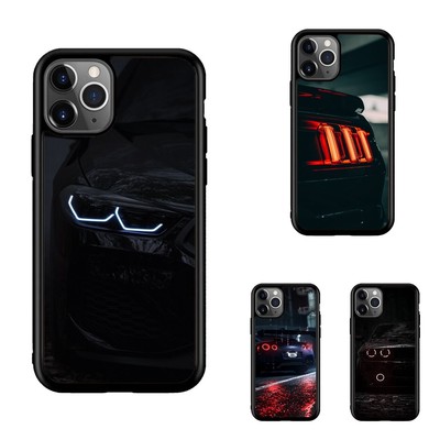 For Apple iPhone Samsung Galaxy Motorola Luxury cars Classic lights Rubber Cover