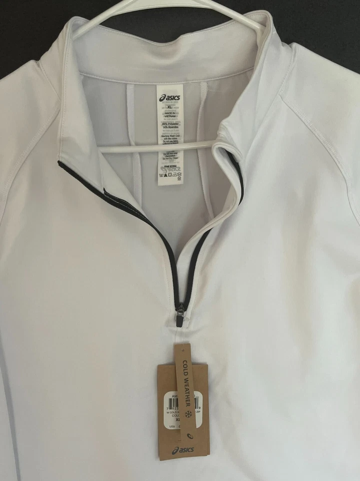 亚瑟士套衫拉链口袋背面拇指孔袖女士 XL(适合长 M 码) — 第 4/4 张图片