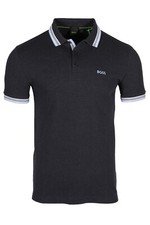 HUGO BOSS Paddy Men  s Cotton Polo Shirt With Logo in Navy Blue 50468983-410