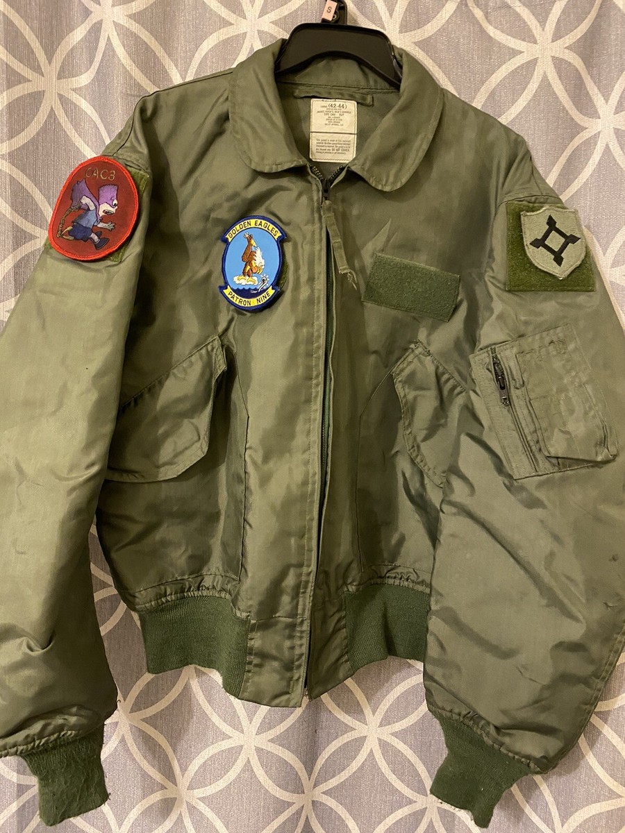 CWU-36P 2010 VALLEY APPARELフライトジャケット2XL Valley Apparel Air Force Men's Summer Flyer's Jacket With Patches