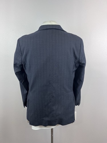 Flannel Bay Napoli Men’s Sharkskin Loro Piana Wool Sport Coat Stitch Lapel 42 R - Picture 8 of 13