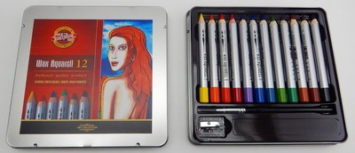 Wax Aquarell Colored Pencil Set KOH-I-NOOR Pastel Crayon