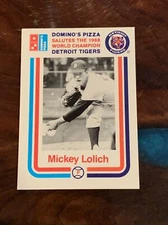 DOMINO'S PIZZA ~ SALUTES THE 1968 WORLD CHAMPIONS DETROIT TIGERS ~ MICKEY LOLICH