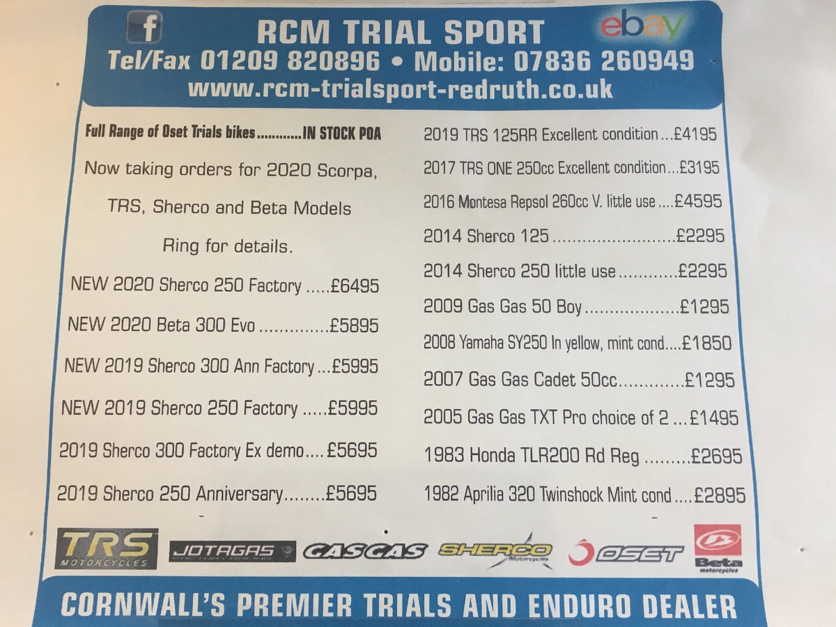 Sherco trials bike for sale on ebay new arrivals