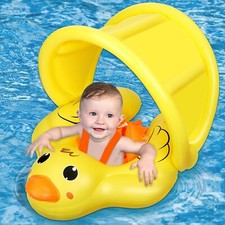 Bouee Gonflable Bebe Enfant Reglable Sur Siege Bain Para Soleil 6 à 36 mois