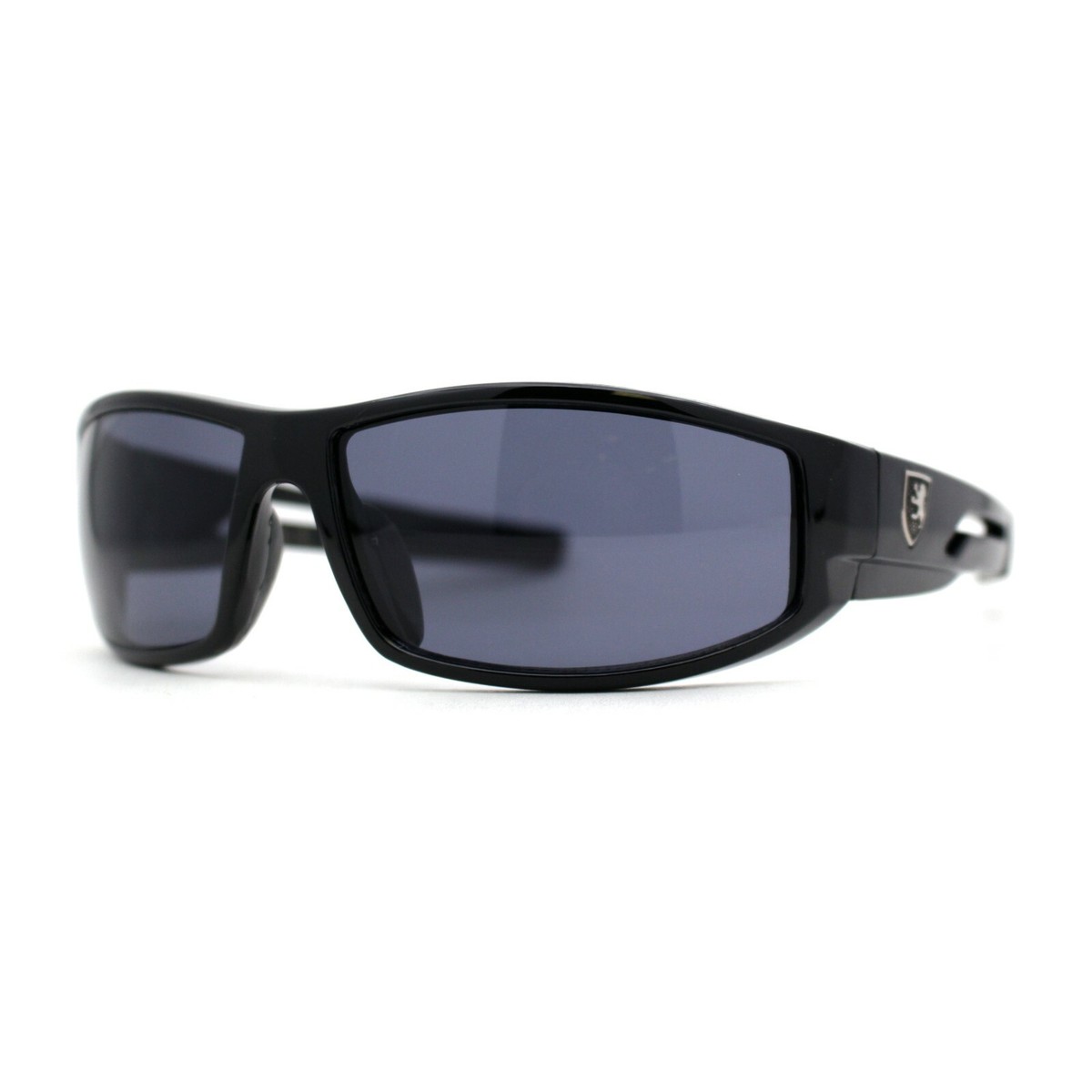 Mens 90s Color Mirror Wrap Biker Sport Sunglasses | eBay