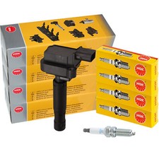 4x NGK Z&uuml;ndspulen + Z&uuml;ndkerzen f&uuml;r MERCEDES W203 W204 W211 W212 SPRINTER SLK