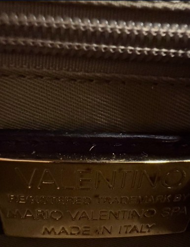 Borsa a tracolla usata Good Valentino The Alice Diamond Flap viola lusso - Foto 8 di 10