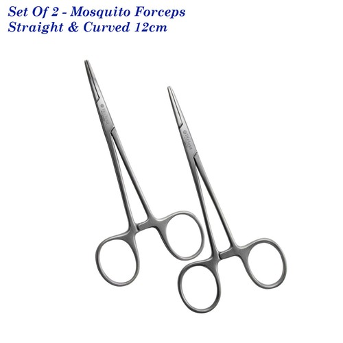 DENTAL HEMOSTATIC MOSQUITO FORCEPS Curved / Straight Mosquito Forceps
