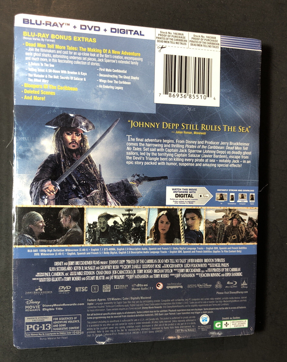 Pirates of the Caribbean Dead Men Tell No Tales [ STEELBOOK ] (Blu