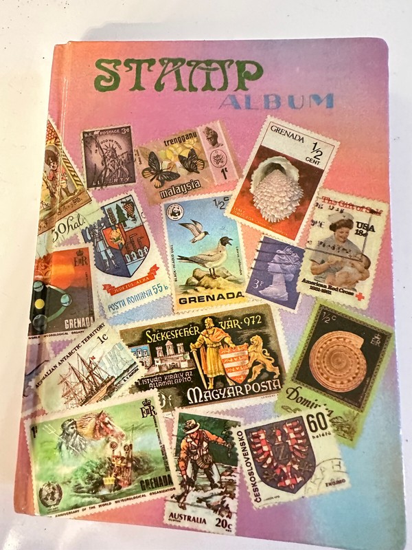 Album with China stamps