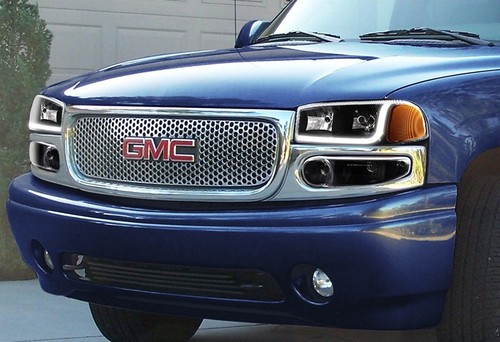 For GMC Yukon/Sierra 1500 Denali DRL LED Black Headlights+Bumper Amber Lamps - Bild 7 von 7