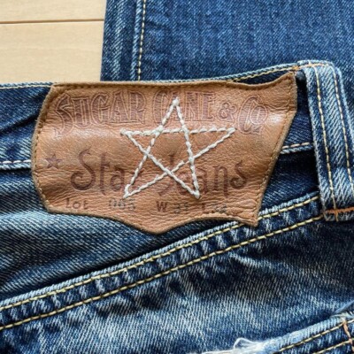 Sugar Cane Lot 065 W31 Union Star Straight Denim Jeans Blue