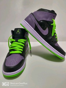 jordan morados con verde Gran venta - OFF 74%