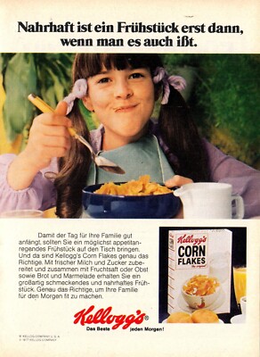 3w8867/ Reklame von 1984   KELLOGG´S Corn Flakes