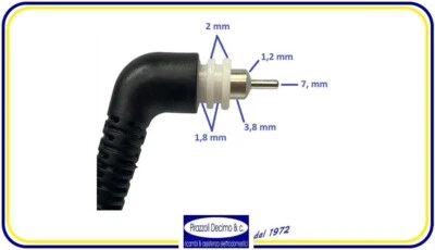 CAVO ALIMENTAZIONE CON SPINOTTO PIASTRA CAPELLI GAMMAPIU' ADATTABILE IMETEC BELL