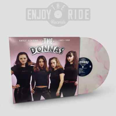 The Donnas Early Singles 1995-1999 Vinyl Record LP (NATURAL W/ PINK SWIRL) x/300