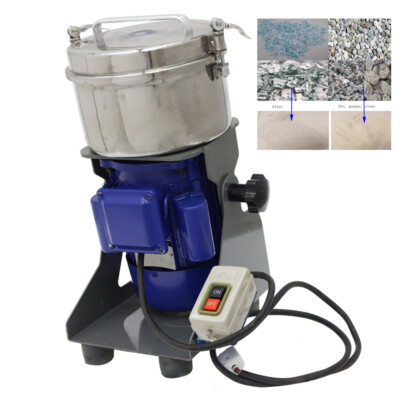 Multi-functional Ore Glass Crusher Grinder Pulverizer Slag Crushing Machine 220V