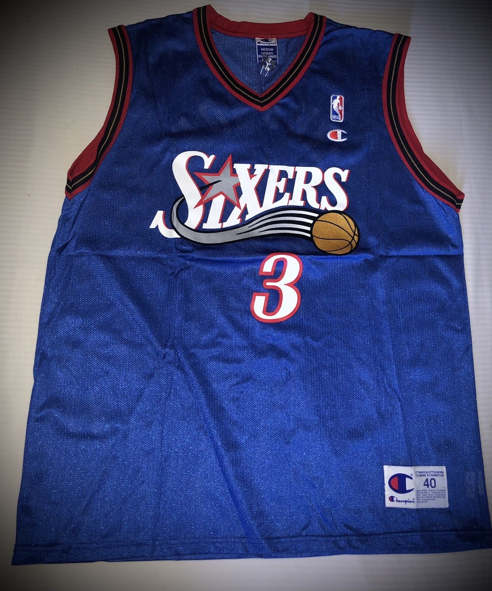 Jersey Champion Vintage Philadelphia 76ers Allen Iverson #3 Ai