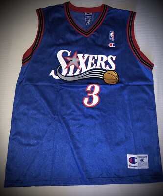 Jersey Champion Vintage Philadelphia 76ers Allen Iverson #3 Ai