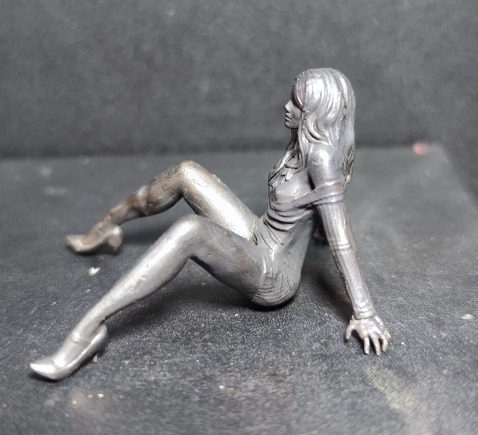 Chinese Bronze Girl Collectable Art Not Antique Statue Figure