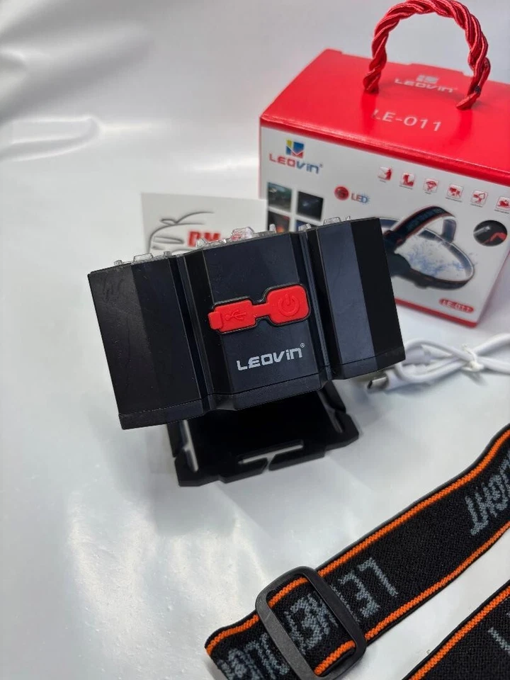 LINTERNA CABEZA DE 6 LEDS LEOVIN, SENDERISMO, PESCA,CICLISMO, ACAMPADA... - Imagen 2 de 4