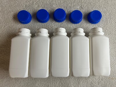 5 x 1000ml Weithalsflasche Laborflasche Vierkantflasche Plastikflasche