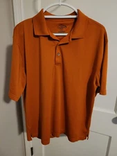 Champions Tour Men’s Orange Polo Golf Shirt Size Large