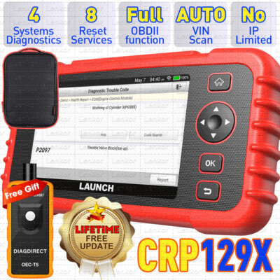 2024New! LAUNCH CRP129X OBD2 Scanner Engine ABS SRS SAS TPMS EPB Diagnostic Tool