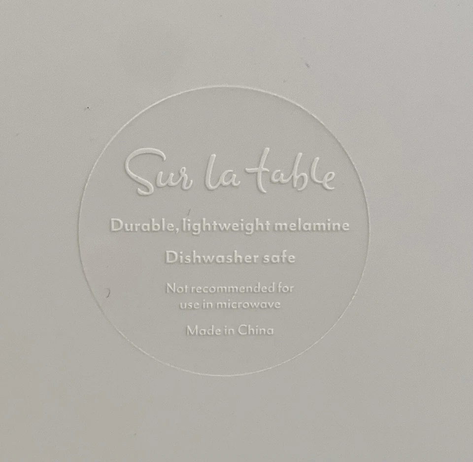 4 件套 Sur La 桌 8.3 英寸红色白色蓝色条纹三聚氰胺盘子:爱国 — 第 2/4 张图片