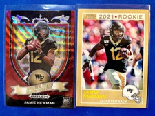 Jamie Newman 2021 Prizm DP Red Wave Crusade RC & 2021 Panini Score RC