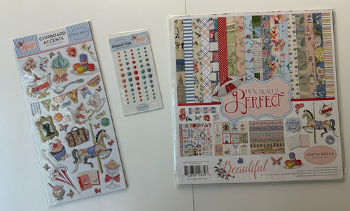 Carta Bella 12 x 12 Scrapbook Kit-Variations-Practically Perfect, Snow Fun, More - Picture 8 of 42