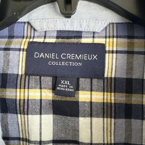 Daniel Cremieux Collection Mens Oxford Casual Jacket Zip-up Blue XXL #0425 image 5